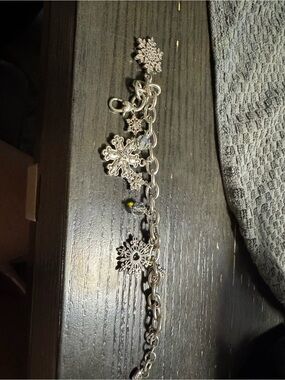 Brighton Silver Snowflake Charm Bracelet - Silver